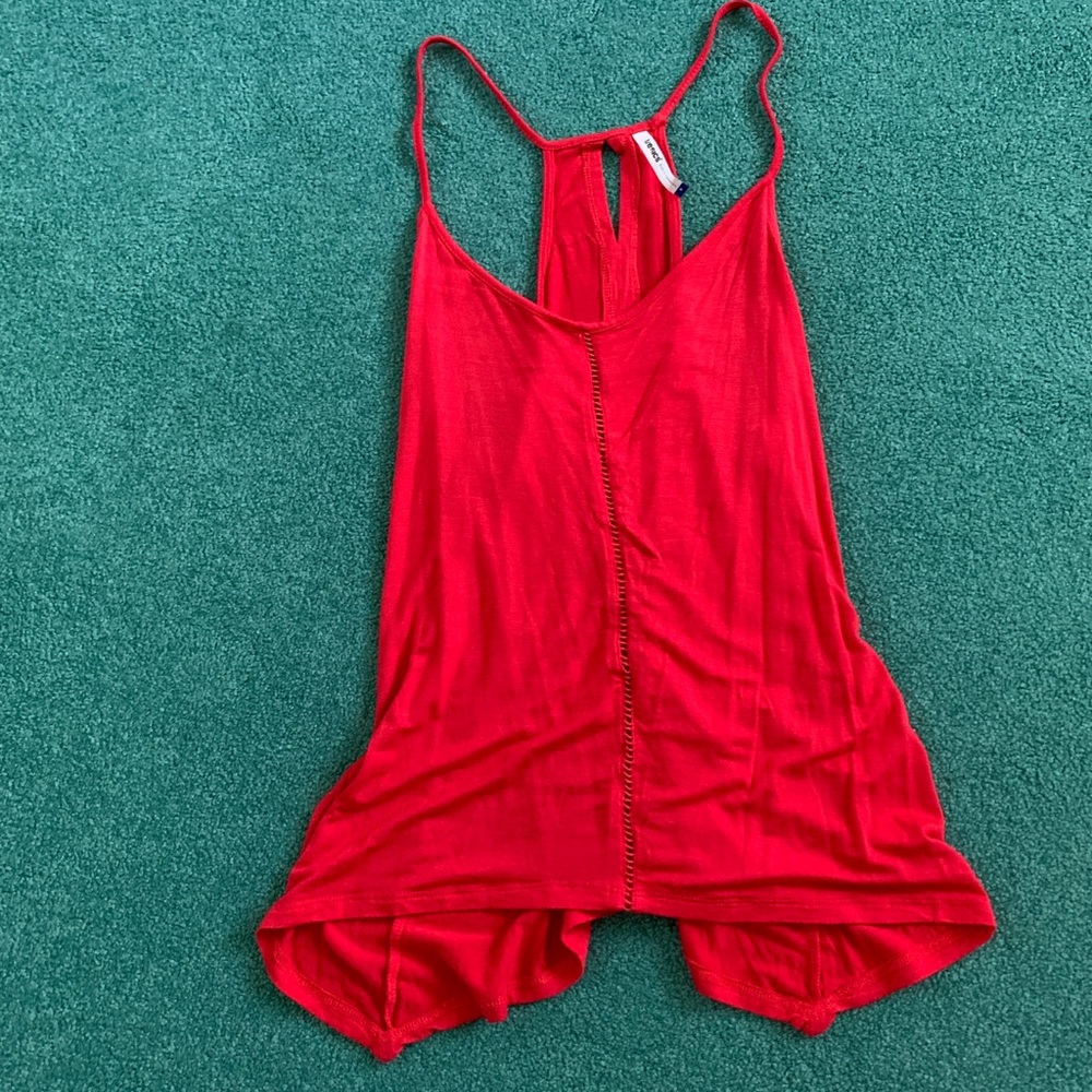 Tresics Red Flowy Tank top